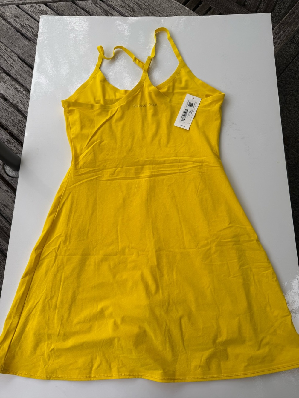 Outdoor Voices Exercise Dress in Canary Melon Size S - Picture 2 of 3
